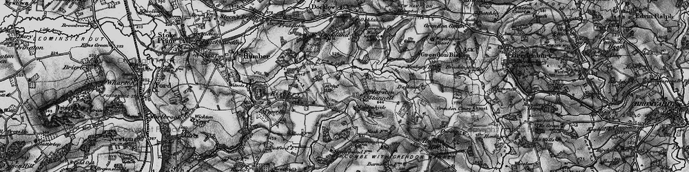 Old map of Marston Stannett in 1899