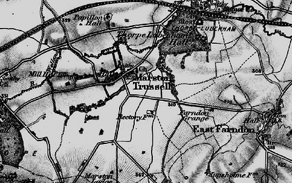 Old map of Marston Trussell in 1898
