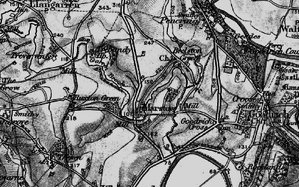 Old map of Marstow in 1896