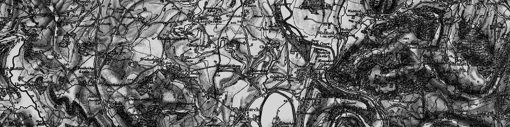 Old map of Marstow in 1896