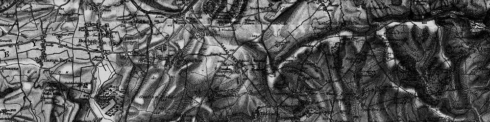 Old map of Bedwyn Brail in 1898