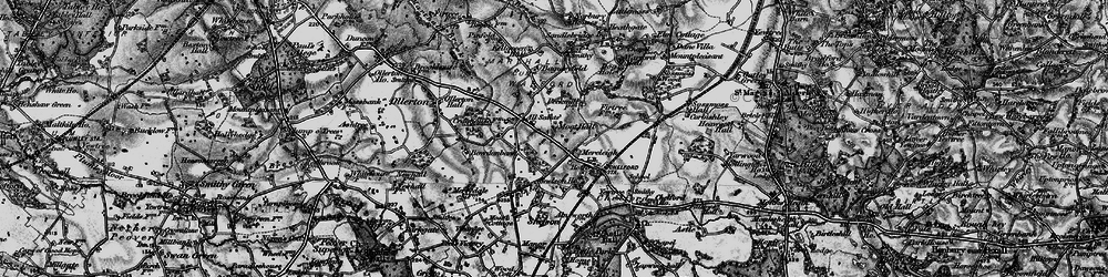 Old map of Baguley Fold in 1896