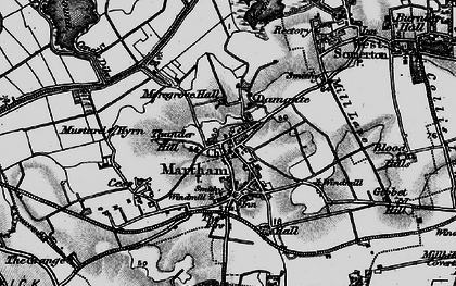 Old map of Martham in 1898