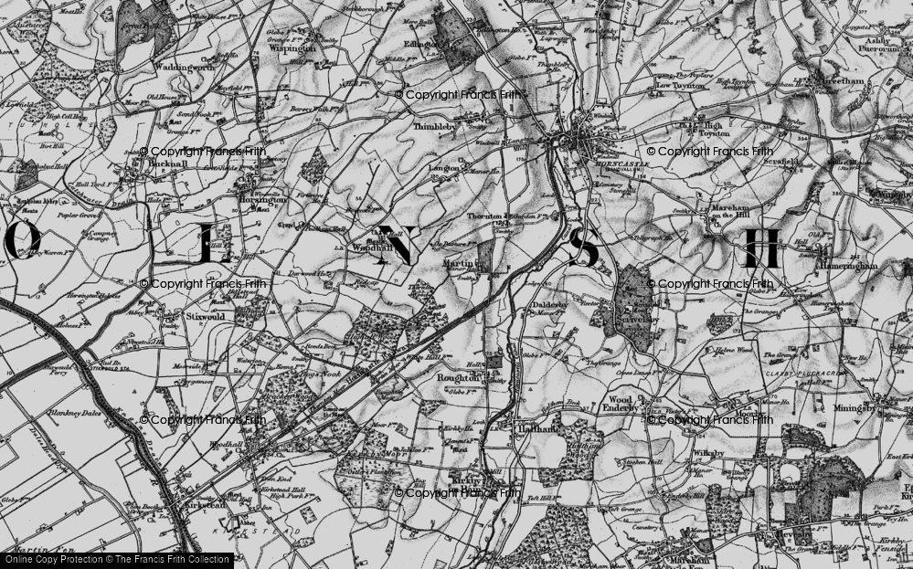 Old Map of Martin, 1899 in 1899
