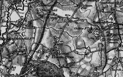 Old map of Martin Hussingtree in 1898