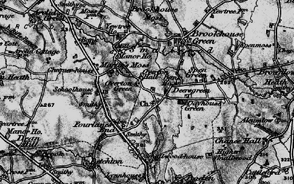 Old map of Martin's Moss in 1897