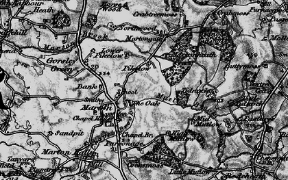 Old map of Tidnock Wood in 1896