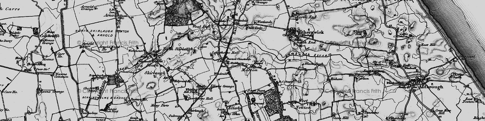 Old map of Marton in 1897