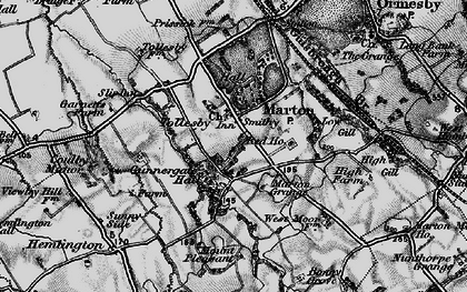 Old map of Marton in 1898