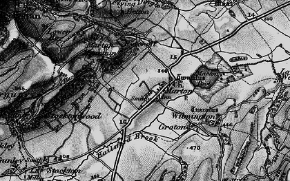 Old map of Marton in 1899