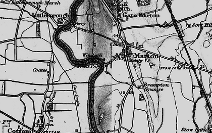Old map of Marton in 1899