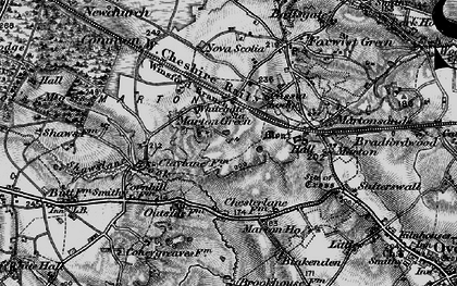 Old map of Marton Green in 1896