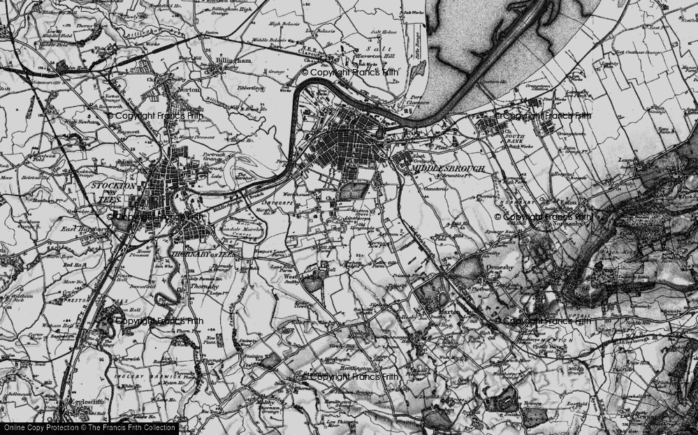 Old Map of Marton Grove, 1898 in 1898