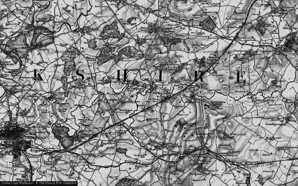 Old Map of Marton Moor, 1898 in 1898