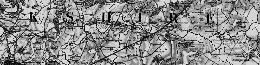 Old map of Marton Moor in 1898