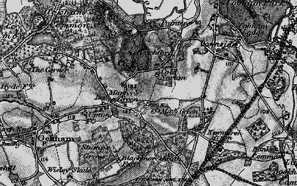 Old map of Martyr's Green in 1896
