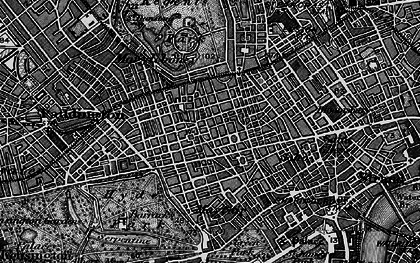 Old map of Marylebone in 1896