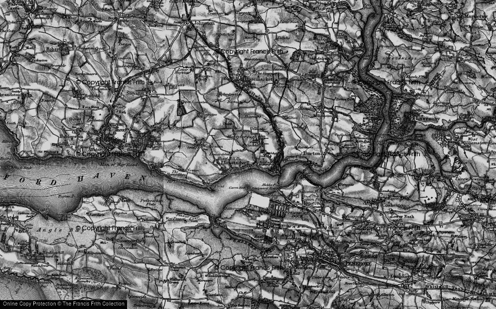 Old Map of Mascle Bridge, 1898 in 1898