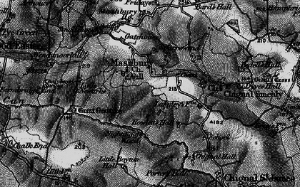 Old map of Mashbury in 1896