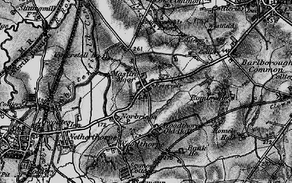 Old map of Mastin Moor in 1896