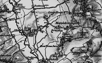 Old map of Matchborough in 1898