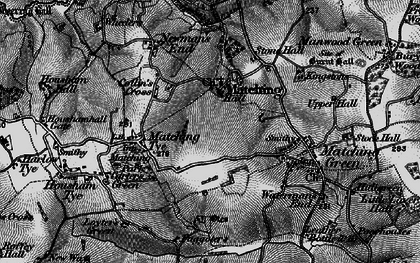 Old map of Matching in 1896