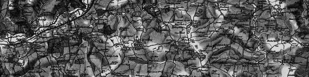 Old map of Matching in 1896