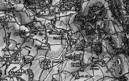 Old map of Mathon in 1898