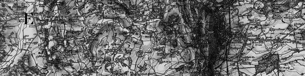 Old map of Mathon in 1898