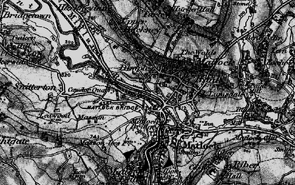 Old map of Matlock Bank in 1896