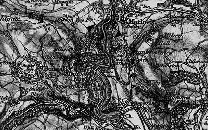 Old map of Matlock Bath in 1896