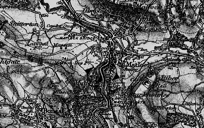Old map of Matlock Bridge in 1896