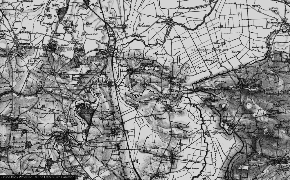 Old Map of Mattersey Thorpe, 1895 in 1895