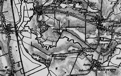 Old map of Mattersey Thorpe in 1895
