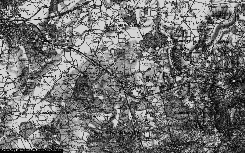 Old Map of Matthewsgreen, 1895 in 1895