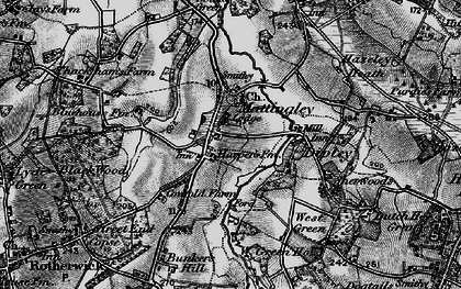 Old map of Mattingley in 1895