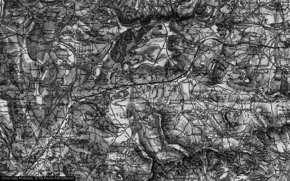 Old Map of Maudlin Cross, 1898 in 1898