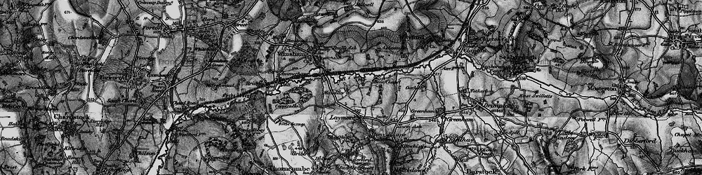 Old map of Maudlin Cross in 1898
