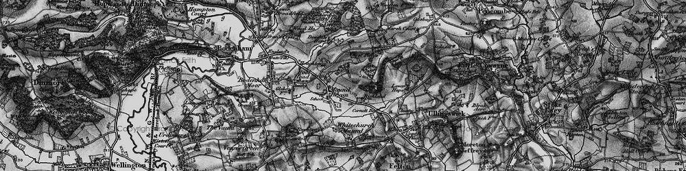 Old map of Bitterley Hyde in 1898