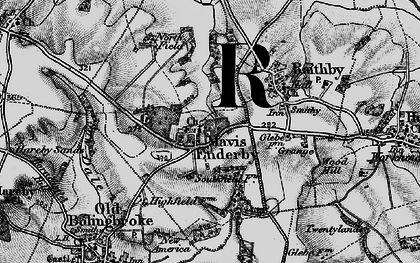 Old map of Mavis Enderby in 1899