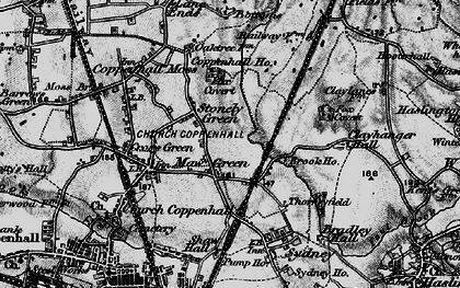 Old map of Maw Green in 1897