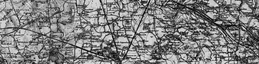 Old map of Maw Green in 1897