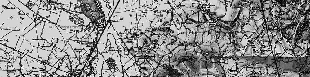 Old map of Mawdesley in 1896