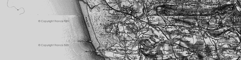 Old map of Mawdlam in 1897