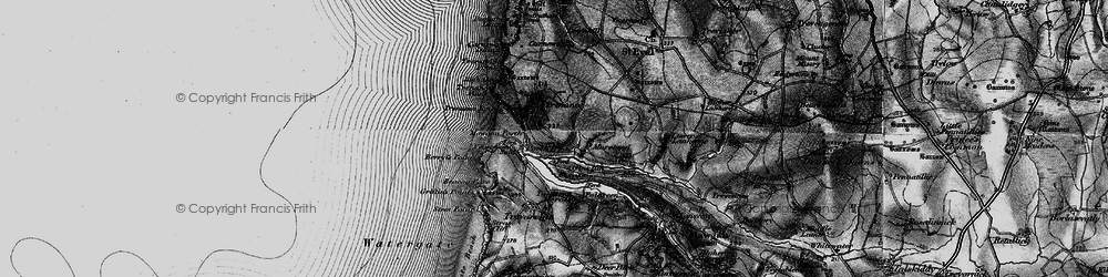 Old map of Berryl's Point in 1895