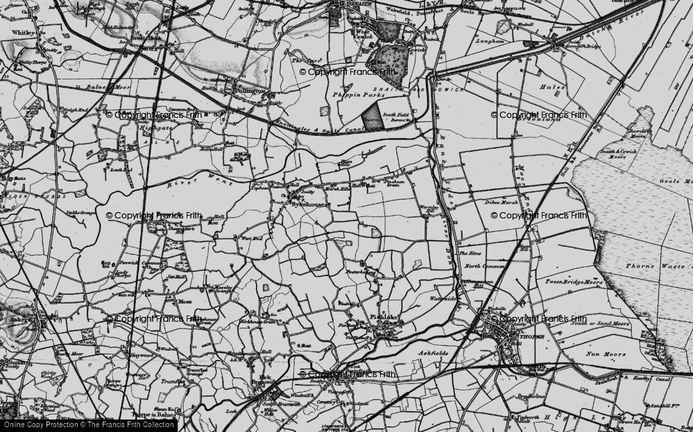 Old Map of Mawson Green, 1895 in 1895