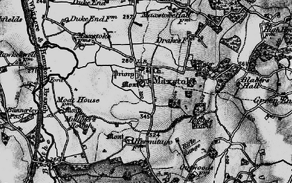 Old map of Maxstoke in 1899