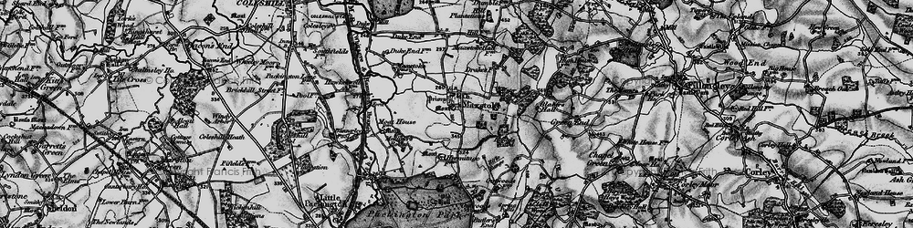 Old map of Maxstoke in 1899