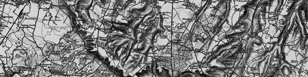 Old map of Maxted Street in 1895