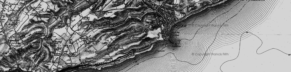 Old map of Maxton in 1895